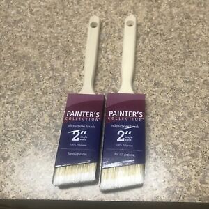2-Pair Painter’s Collection 2” Angle Sash All Purpose Brushes 992631200 Clev OH