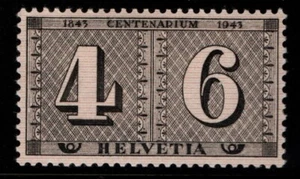 Switzerland 1943 Centenary of Cantonal Postage Stamp SG430 MNH - Bild 1 von 1