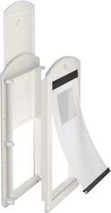 Frame Door for Large Dogs and Pets, Sliding Lock Panel and Magnetic Soft Flap WT - Picture 1 of 8