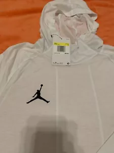 NIKE JORDAN 23 ALPHA CAMICIA UOMO DRI FIT ALLENAMENTO CON CAPPUCCIO MANICA LUNGA SMALL $52 - Foto 1 di 3