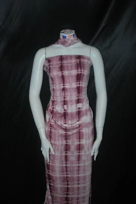 Hermoso combo de vino tejido tejido jersey spandex rayón tie-dye tejido elástico 9 oz Foto 1 de 4