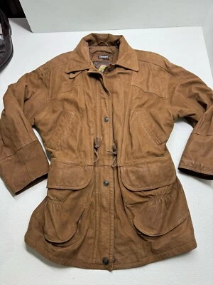 WILSONS Adventure Bound Chaqueta de Cuero Thinsulate Invierno Marrón Talla S Trench Foto 1 de 4