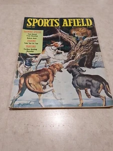 Vintage Sports Afield 1959 Fishing Hunting August Crow Bobcat Caribou Varmints - Picture 1 of 5
