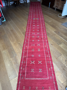 Moroccan Handmade Berber Red Runner 5 metres x 64cm