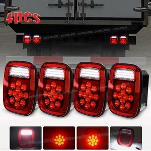 4 luces traseras LED rojas 39 luces traseras de freno de respaldo lámpara de reversa para Jeep Wrangler JK YJ TJ - Imagen 1 de 11