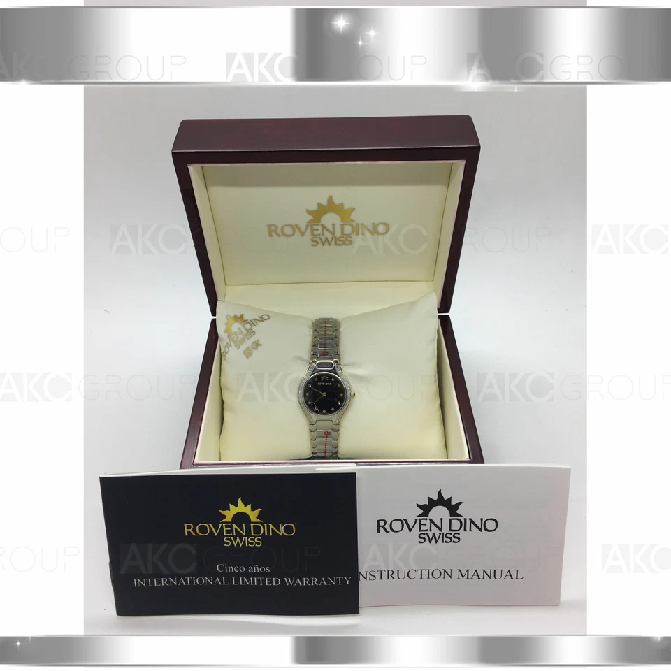 ROVEN DINO CAPRI Diamond 2019PDR029 Stainless Steel Swiss Movet Womens Watch - Image 1 of 1