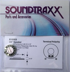 Speaker Soundtraxx 20mm Round 8 ohms tiny speaker - Picture 1 of 3