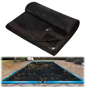 Rectangle In-Ground Swimming Pool Winter Cover Leaf Net Covers - Choose Size - Picture 1 of 14