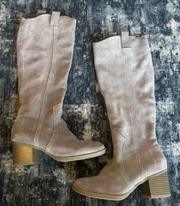 Botas hasta la rodilla Western Bethesda de gamuza de cuero genuino White Mountain talla 7M - Imagen 1 de 7