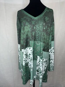 Lily By Firmiana Womens Long Sleeve Shirt Size XL Color Green St. Patrick’s Day - Picture 1 of 11