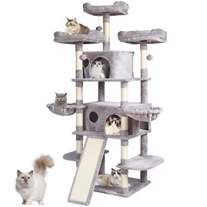 Cat Tree 68.5" Cat Tower for Indoor Cats with Cat Condos Scratching Post - Picture 1 of 12