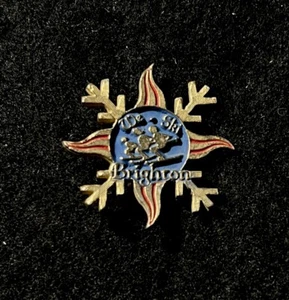We Ski BRIGHTON Pin Insignia UTAH Estación de Esquí Souvenir Viaje Solapa - Imagen 1 de 3