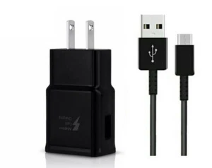 Fast Adaptive Wall Charger + USB-C Cable For Moto G7/G7 Power/Play/G7+/G7 Supra - Foto 1 di 1