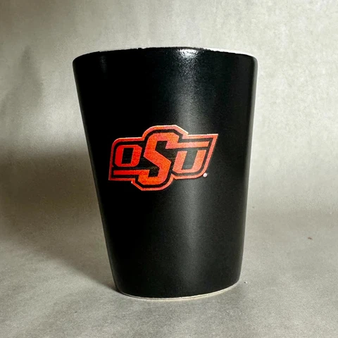 Oklahoma State Cowboys 2oz Collector Ceramic Shot Glass NCAA LICENSED FREE S&H Cover