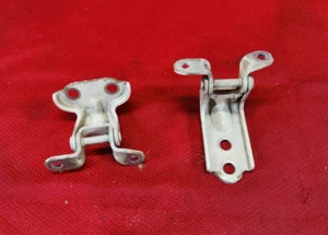 12-17 SUBARU CROSSTREK IMPREZA REAR LEFT DRIVER DOOR UPPER & LOWER HINGES WHITE - Picture 1 of 4