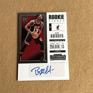 Biglietto Contenders NBA Rookie 2017-18 Auto RC Bam Adebayo #ST-BAM Miami Heat - Foto 1 di 2
