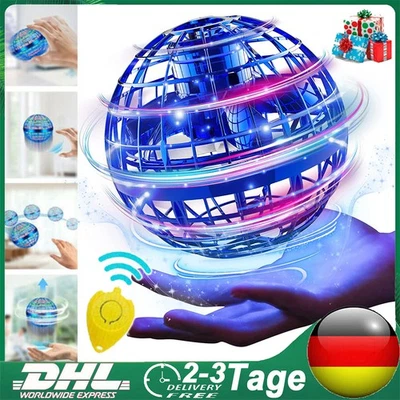 LED Flying Ball Hover Bumerang UFO Hoverball Spinner Mini Drohne Flugball Kinder - Bild 1 von 4