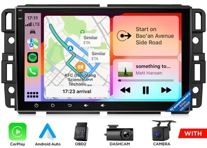 DVR+OBD+Android 13 6GB Car Stereo GPS Radio Head Unit For GMC Yukon Sierra Chevy - Picture 1 of 24