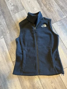 The North Face Denali Vest Black Fleece Full Zip Pockets Womens Size Small - Picture 1 of 3