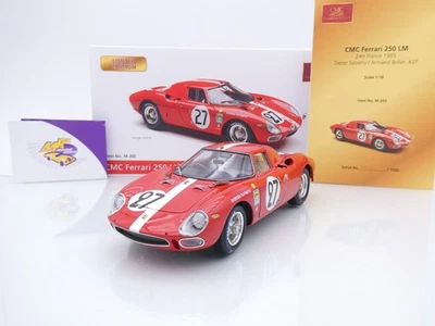 CMC M-265 # Ferrari 250 LM #27 6th 24h Le Mans 1965 " D. Spoerry - Boller " 1:18 - Bild 1 von 4