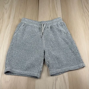 Pantalones Cortos Faherty Whitewater Para Hombres Azul Herrigbone Cordón Cintura Sudadera Talla M - Imagen 1 de 10