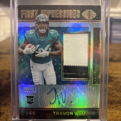 2022 Panini Illusions Travon Walker #139 First Impressions RPA /25 Patch Auto - Image 1 of 3