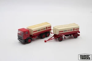Herpa MAN F90 serbatoio rimorchio combinazione "olio combustibile Veba Raab Karcher" sporco 1: - Foto 1 di 1