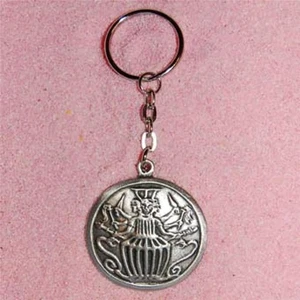 ENGLISH PEWTER - HEKATE - KEYRING KEYCHAIN GREEK GODDESS GOOD/EVIL - Picture 1 of 1