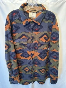 Legendary Whitetails Men’s XL Navigator Fleece Button Down Shirt Aztec Print - Picture 1 of 7