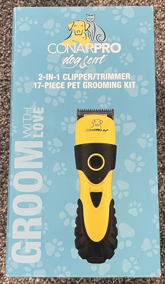 Conair PRO Dog & Cat Pet 2-in-1 Clipper Trimmer Pet Grooming Kit (PGF420)