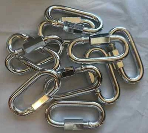 Lot of 10 Goliath Industrial Quick Link 1/2" Safety Tow Chain  - Picture 1 of 3