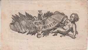 Visitenkarten Giovanni-Maria MASTAI FERRETTI, Papst PIE IX (1792-1878). - Bild 1 von 1