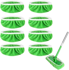 Swiffer Wischpads 8 Stück - Wiederverwendbare Nass-/Trockenpads für Kehrmaschine Mopp Nachfüller - Bild 1 von 12