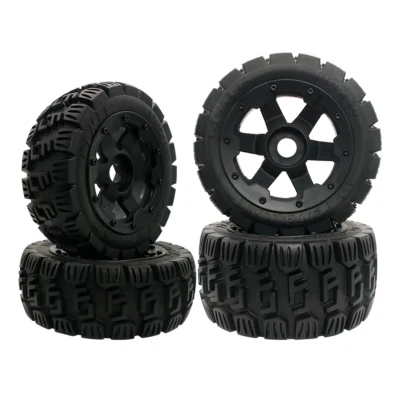 Schwarze All-Terrain 24mm-Hex-Radreifen für RC 1/5 HPI Rovan KM Baja 5B SS Rofun - Bild 1 von 4