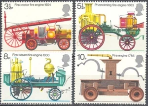 Coche de bomberos Yvert #721/24 de Gran Bretaña 1974 montado en muy buen estado - Imagen 1 de 1