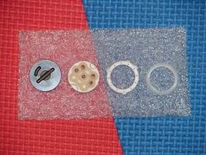 2x Jura Keramikventil Motorventil Reparatursatz Keramikteile und Formdichtung - Bild 1 von 4