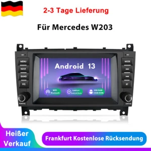 Für Mercedes-Benz C/CLK/CLC Klasse W203 W209 Android13 Carplay Autoradio GPS Nav - Bild 1 von 13