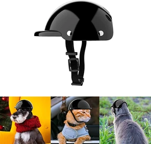 NVTED Pet Helmet, Dog Cat Safety Ridding Cap Motorcycle Bike Hat, Soft Padded... - Picture 1 of 5