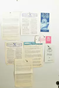 9 piezas Greek Line 1974 - Juego de pasajeros de crucero TSS Olympia - Etiqueta - Folleto - Horario - Imagen 1 de 9