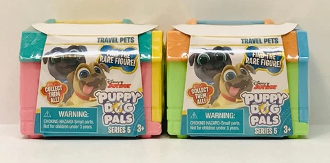 New Lot (2) x Disney Junior Puppy Dog Pals Travel Pets Series 5 Blind Packs Cover
