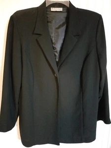 Chaqueta de traje negra para mujer Dressbarn (1X) - Imagen 1 de 6
