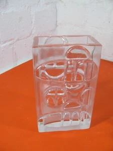 Peill & Putzler Glasvase Kristallglas Op Art Design (E 176) - Bild 1 von 8