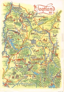 AK Vogtland 3 Landkarte-Reliefkarte-Orientierungskarte (6475) - Bild 1 von 2