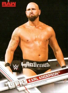 2017 Topps WWE Wrestling Card #21 Karl Anderson AEW NJPW - Foto 1 di 2