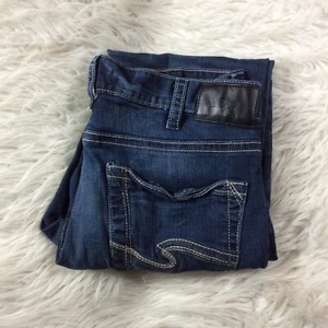 Silver Jeans Eddie Relaxed Tapered Fit Straight Jeans Größe 33x32 - Bild 1 von 3