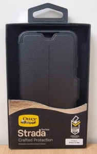 Original Otterbox iPhone XS Max Strada Series Leather Case Folding Cover - Black - Picture 1 of 16