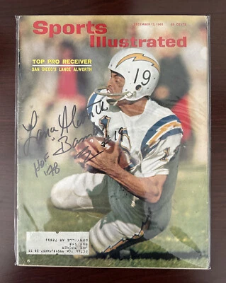 Lance Alworth Bambi SIGNED Sports Illustrated  12-13-1965 Chargers Very Rare WOW - Image 1 of 4