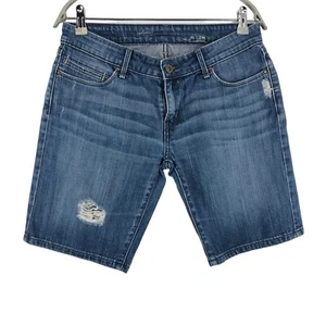 LEVI'S STRAUSS & CO Denim Bermuda Blue Shorts Women Size W28 - Picture 1 of 6