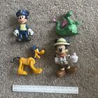 Disney Store Mickey Pluto Pete’s Dragon Action Figures Cake Toppers Toy Bundle