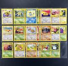 1999 Pokemon 1ère édition ensemble jungle presque complet cartes non holo /64 RARE COMME NEUF++